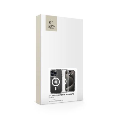 4. Tech-Protect FlexAir Hybrid MagSafe Hülle für iPhone 16 Pro Max – transparent