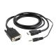 GEMBIRD A-HDMI-VGA-03-6 Adapter (HDMI M - D-Sub (VGA), 3,5 mm Stereo-Klinkenstecker M; 1,8 m; schwarz)