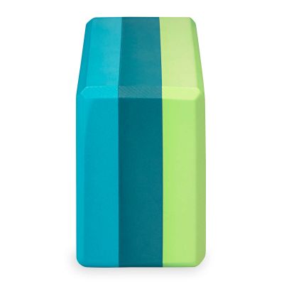 4. Gaiam Teal Tonal Tri 62207 Yogablock