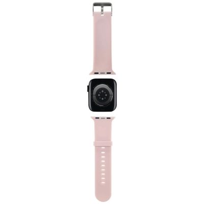 3. Karl Lagerfeld 3D Rubber Karl&Choupette Heads Armband für Apple Watch 38/40/41 mm – Rosa