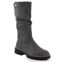 Damenstiefel, warm gefüttert, gerafft, grau M.Daszyński SA259-3