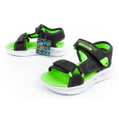 19. Skechers Jr. 401673L/BKLM Sandalen