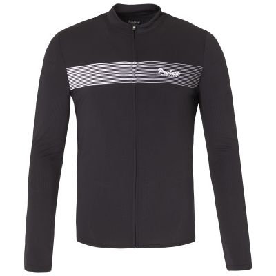 4. Herren-Radtrikot mit langen Ärmeln und durchgehendem Reißverschluss Protest PRTGERRIE, schwarz