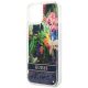 6. Guess GUHCP14SLFLSB iPhone 14 6.1 "blau / blaue Hardcase Flower Liquid Glitter