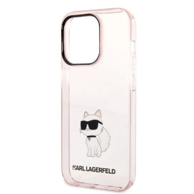 6. Karl Lagerfeld Ikonik Choupette Hülle für iPhone 14 Pro Max – Rosa