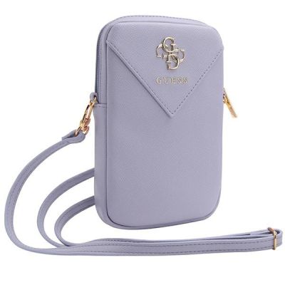 Guess Zip Triangle 4G-Tasche - Lila