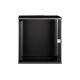 27. 19-Zoll-12-HE-Wandnetzwerkschrank, SOHO PRO 595 x 540 x 400 mm, Glastür, schwarz, unmontiert, 60 kg