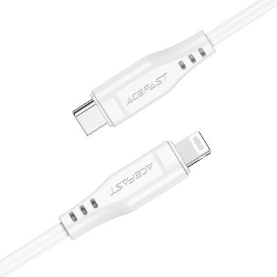 2. Acefast C3-01 Lightning – USB-C PD-Kabel 30 W 3 A 480 Mbit/s 1,2 m – Weiß