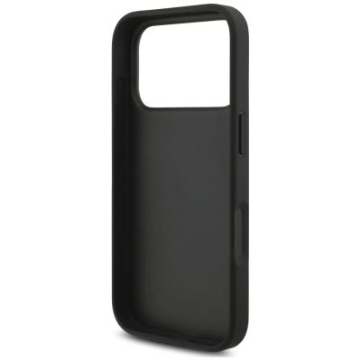 7. Karl Lagerfeld Saffiano Mono Patch Choupette Case für iPhone 18 Pro / 17 Pro – schwarz
