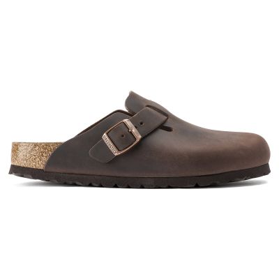 7. Birkenstock Boston Habana Clogs aus geöltem Leder, normale Weite, Damen-/Herrenschuhe (0860131)