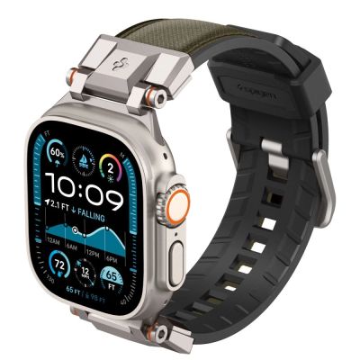 7. Spigen DuraPro Armor Strap für Apple Watch 44 / 45 / 46 / 49 mm - Grün