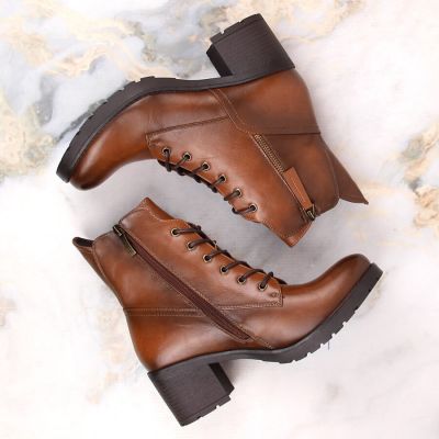 6. Potocki W WOL177B Plateau-Stiefeletten in Kamel