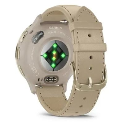 12. Garmin 010-02785-55 Smartwatch / Sportuhr, 3,05 cm (1,2") AMOLED-Display, 41 mm, digitaler Touchscreen (390 x 390 Pixel), Gold, WLAN, GPS