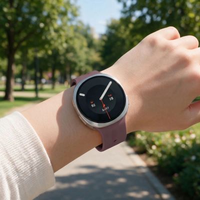 5. Tech-Protect Silikon-Evo-Armband für Samsung Galaxy Watch 40/44/46 mm – Lila