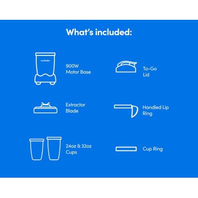 10. NutriBullet NB907MAW Standmixer, Mattweiß