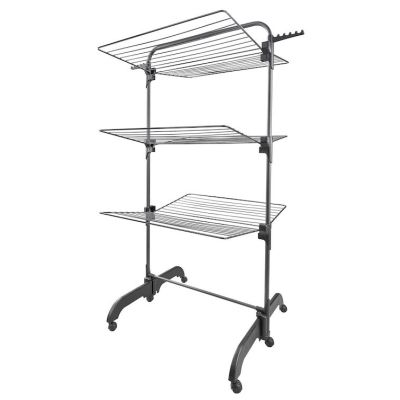 2. Comfort Tower 420 Schwarz Leifheit Vertikaltrockner