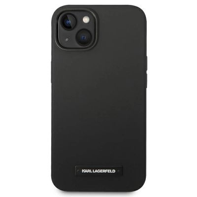 3. Karl Lagerfeld KLHMP14MSLMP1K iPhone 14 Plus 6.7" Hardcase schwarz / schwarze Silikonplakette Magsafe