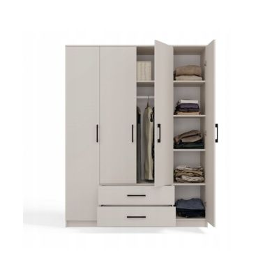 4. ROMANA KLEIDERSCHRANK 160X205 KASCHMIR OHNE SPIEGEL-SET