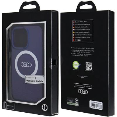 4. Audi IML Big Logo MagSafe Hülle für iPhone 13 Pro / 13 - blau
