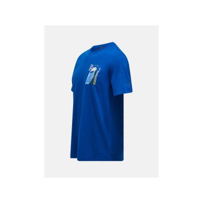 3. PEAK PERFORMANCE M Explore Graphic Tee Herren-T-Shirt Blau