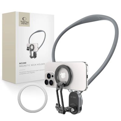 Tech-Protect AC200 Magnetische MagSafe-Halterung für Smartphone, GoPro, DJI – Grau