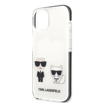 6. Karl Lagerfeld KLHCP13STPEKCW iPhone 13 mini 5.4" Hardcase weiß/weiß Karl&Choupette