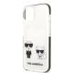 6. Karl Lagerfeld KLHCP13STPEKCW iPhone 13 mini 5.4" Hardcase weiß/weiß Karl&Choupette