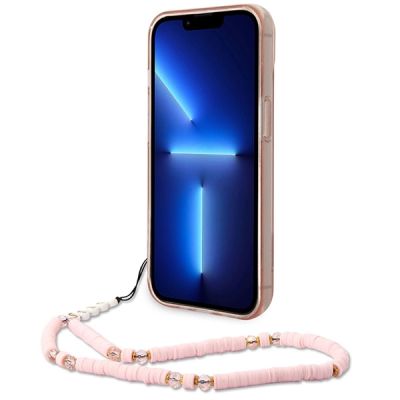4. Guess GUHCP14MHGCOHP iPhone 14 Plus 6,7" różowy/pink hardcase Translucent Pearl Strap