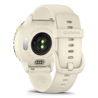 14. Garmin Vivoactive 6 42 mm Knochen/Mondgold-Uhr