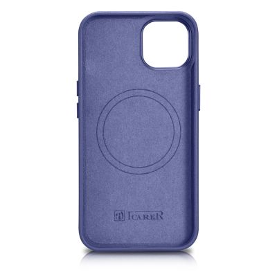 3. iCarer Case Lederhülle für iPhone 14 Hellviolett (WMI14220705-LP) (MagSafe-kompatibel)