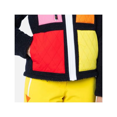 11. Rossignol W On Air Fleece Jkt Blaues Sweatshirt