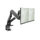 8. Doppelter Schreibtischarm mit 2xLCD-Klemme mit Gasfeder, max. 2x35" und 15 kg