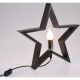 10. Dekorativer Stern mit LED-Beleuchtung, 35 cm, Schwarz