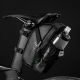 8. Rockbros C7-1 wasserdichte Fahrradtasche mit Sattelbefestigung 1,5l - Schwarz