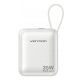 2. Vention 10000mAh 35W PD Powerbank mit integriertem USB-C-Kabel, Beige