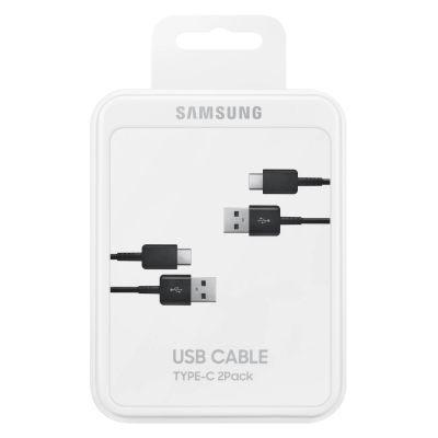 4. Samsung USB-C-Kabel 480 Mbit/s 5 A 1,5 m (EP-DG930MBEGWW) – Schwarz (2er-Set)