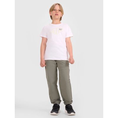 4. Jungen-T-Shirt mit Aufdruck 4F 4FJWAW25TTSHM2417-10S
