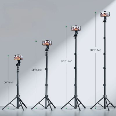 6. Ugreen LP680 Selfie-Stick mit Ständer und Bluetooth-Fernbedienung 1,8 m – Schwarz