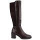 2. Damen-Stretchstiefel mit hohem Absatz, braun, Vinceza 58652