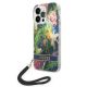 Guess GUOHCP14XHFLSB iPhone 14 Pro Max 6,7 "blau / blauer Hardcase Flower Strap