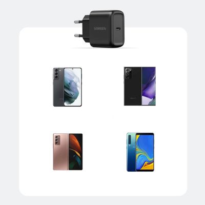 6. Ugreen USB Type C Ladegerät 25W Power Delivery + USB Type C Kabel 2m schwarz (50581)