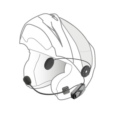 5. INTERPHONE U-COM 3 Motorrad-Intercom, Set für 2 Helme