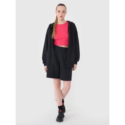 2. Damen-Sweatshirt mit Reißverschluss und Kapuze 4F 4FRSS25TSWSF2152-20S