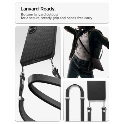 13. Spigen Liquid Air Mag MagSafe Hülle für Samsung Galaxy S26+ - Mattschwarz