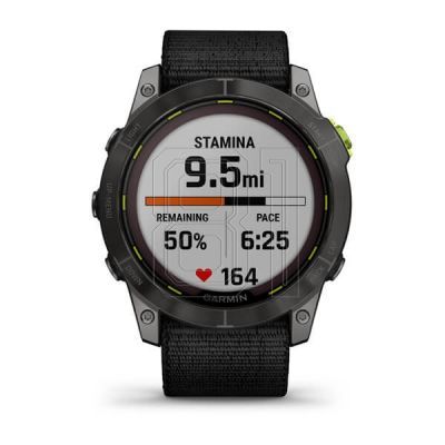 4. Garmin Enduro 2 Solar Schwarz Carbongrau DLC Ti Ultrafit Band 010-02754-01 Sportuhr