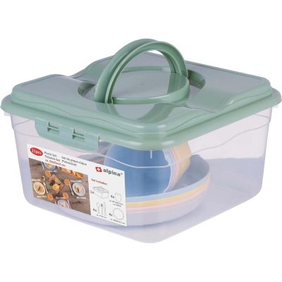 9. ALPINA TOURISTEN- UND PICKNICK-SET, 21-TEILIG