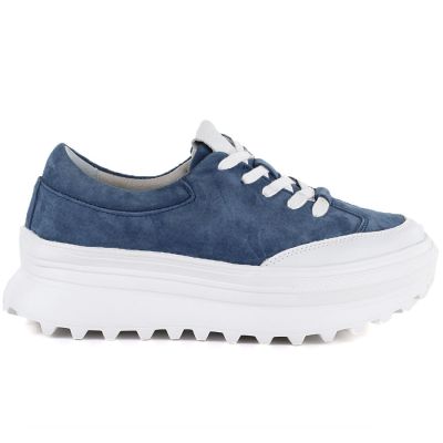 2. blaue Damen-Plateauschuhe aus Leder von Vince
