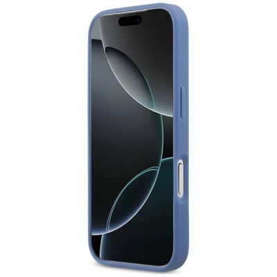 5. Guess 4G Nauble Card Triangle Hülle für iPhone 18 Pro / 17 Pro – blau