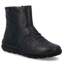 Rieker Z0066-00 Wasserdichte, gefütterte Damen-Lederstiefel, Schwarz