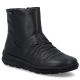 Rieker Z0066-00 Wasserdichte, gefütterte Damen-Lederstiefel, Schwarz